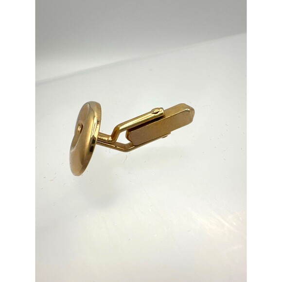 Vintage Swank Gold Tone Abstract Mod Single Cufflink – Mid Century Modern - Picture 2 of 7